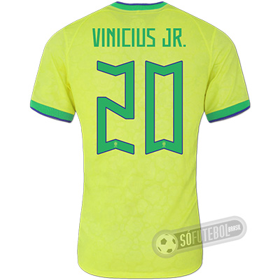 Camisa Brasil - Modelo I (VINICIUS JR. #20)